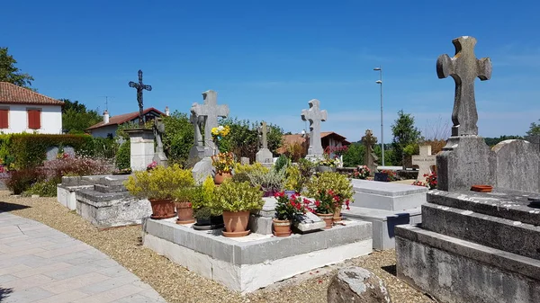 2019 Aquitaine France August 2019 Images Cemetery Small Local Town — 스톡 사진