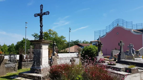 Aquitaine França Agosto 2019 Imagens Cemitério Uma Pequena Cidade Rural — Fotografia de Stock