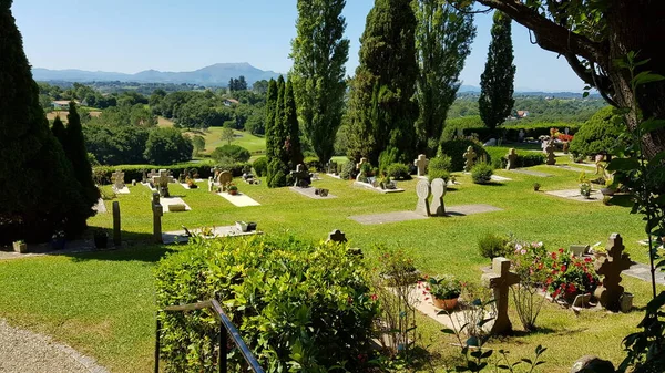 Aquitaine França Agosto 2019 Imagens Cemitério Uma Pequena Cidade Rural — Fotografia de Stock