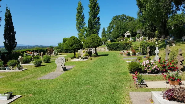 2019 Aquitaine France August 2019 Images Cemetery Small Local Town — 스톡 사진