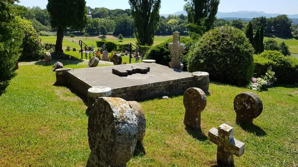 Aquitaine Frankreich August 2019 Bilder Eines Friedhofs Einer Ländlichen Kleinstadt — Stockfoto