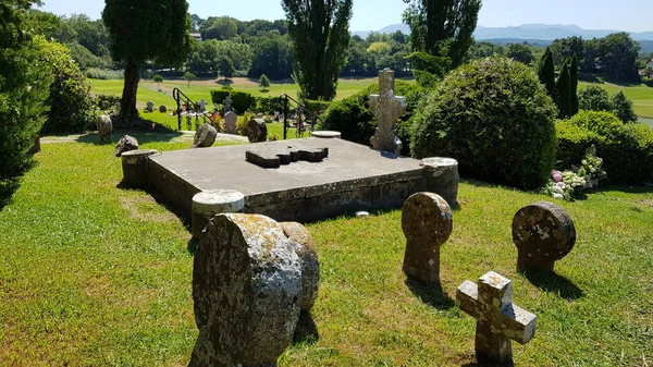 Aquitaine França Agosto 2019 Imagens Cemitério Uma Pequena Cidade Rural — Fotografia de Stock