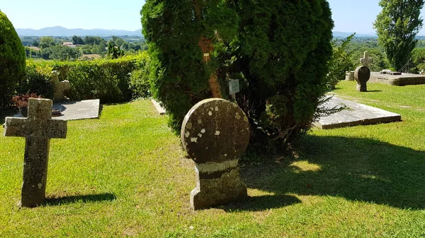 Aquitania Francia Agosto 2019 Imágenes Cementerio Una Pequeña Ciudad Rural — Foto de Stock