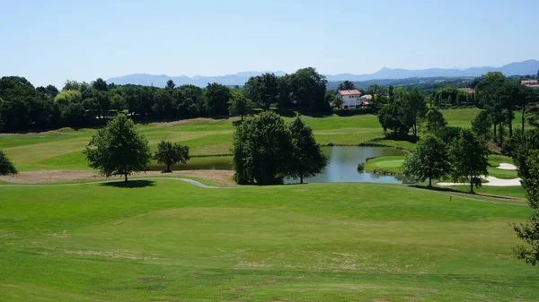 Paesaggio Campo Golf Aquitania Francia Una Giornata Sole — Foto Stock