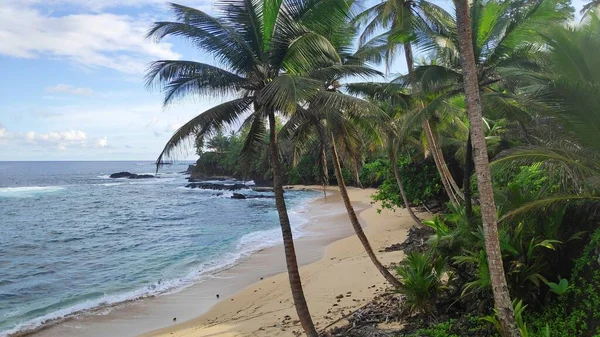 Landschappen Van Sao Tomé Principe Afrikaanse Eilanden — Stockfoto