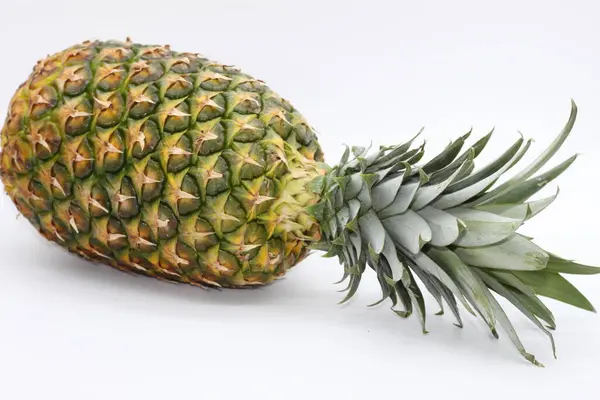 Whole Pineapple White Background — Stock Photo, Image