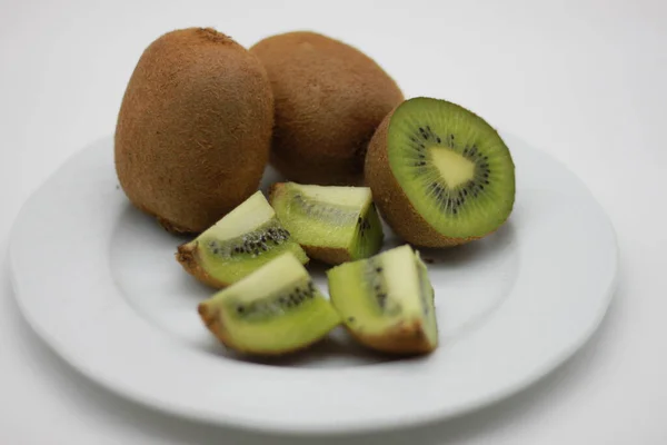 Fructe Kiwi Delicioase Tăiate Diferite Forme — Fotografie, imagine de stoc