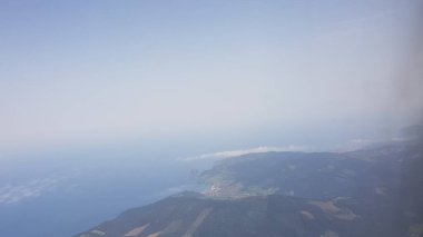 Bask Ülkesi sahillerinin havasından manzara