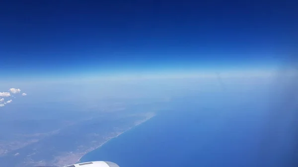 Landschap Van Een Vlak Van Spaanse Middellandse Zee Kust — Stockfoto