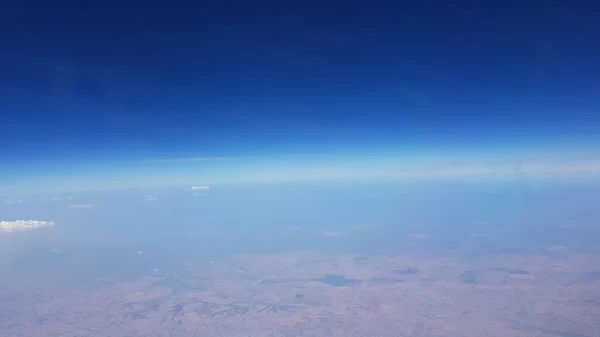 Paisaje Aéreo Fotografiado Desde Avión Que Voló Desde Bilbao Estambul — Foto de Stock