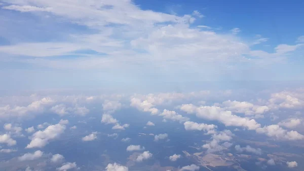 ビルバオ発イスタンブール行きの飛行機から撮影された空中風景 — ストック写真