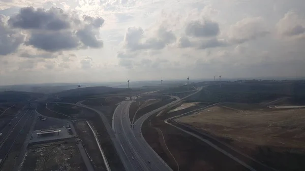土耳其伊斯坦布尔机场附近的空中景观 — 图库照片
