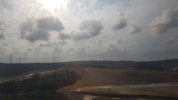 Vista Aérea Perto Aeroporto Istambul Turquia — Fotografia de Stock