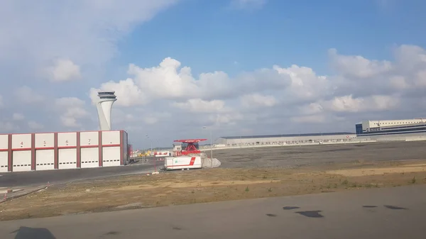 Istanbul Turki Juni 2019 Pemandangan Bandara Istanbul Sedang Dibangun Dari — Stok Foto