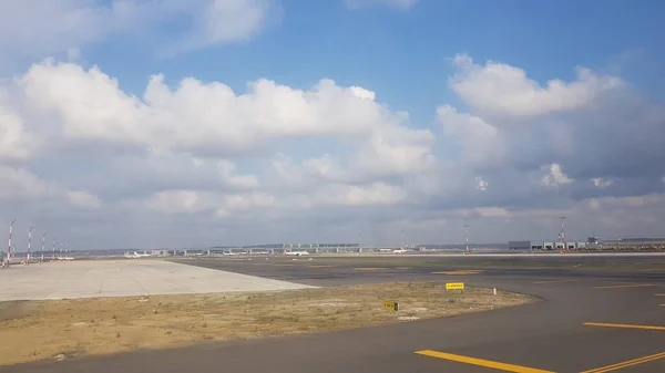 Istanbul Türkei Juni 2019 Blick Vom Flugzeug Auf Den Bau — Stockfoto