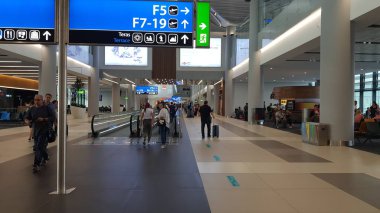 İstanbul, Türkiye, 28 Haziran 2019: İstanbul havaalanı terminalinin kalkış salonu
