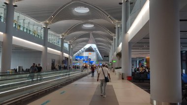 İstanbul, Türkiye, 28 Haziran 2019: İstanbul havaalanı terminalinin kalkış salonu