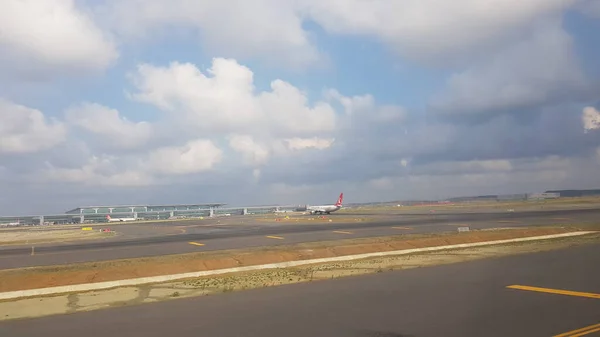 Istanbul Turcia Iunie 2019 Avioane Aeroportul Istanbul — Fotografie, imagine de stoc