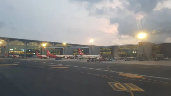 Istanbul Turquie Juin 2019 Avions Aéroport Istanbul — Photo