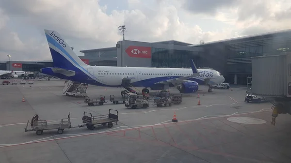 Κωνσταντινούπολη Τουρκία Ιουνίου 2019 Αεροπλάνο Της Indigo Airlines Στο Αεροδρόμιο — Φωτογραφία Αρχείου