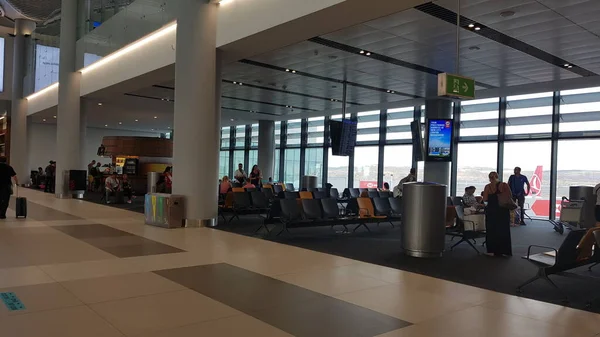 Stambuł Turcja Czerwca 2019 Hala Odlotów Terminalu Lotniska Stambule — Zdjęcie stockowe