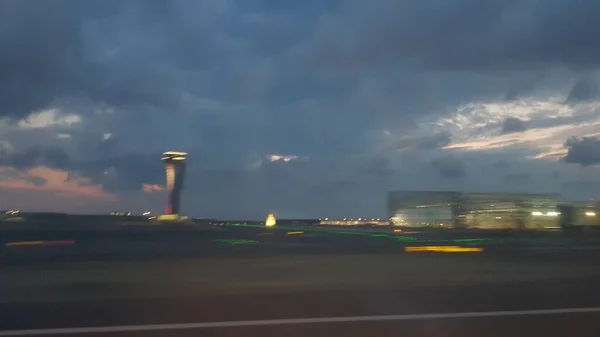 Estambul Turquía Junio 2019 Aeropuerto Estambul Atardecer — Foto de Stock