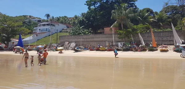 Natal Brazil February 2019 Τοπίο Της Παραλίας Ponta Negra Στο — Φωτογραφία Αρχείου