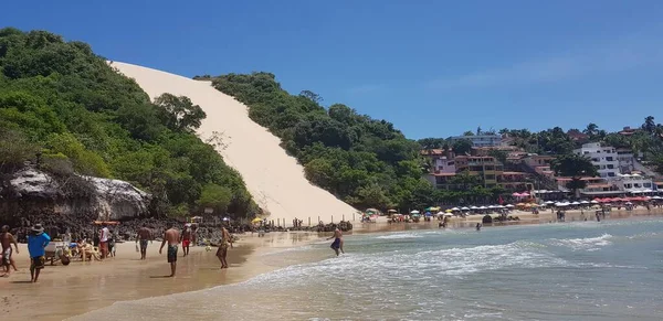 Natal Brazil February 2019 Τοπίο Της Παραλίας Ponta Negra Στο — Φωτογραφία Αρχείου