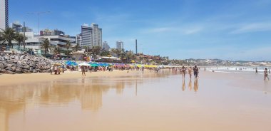 Brezilya, Natal 'daki Ponta Negra plajının manzarası