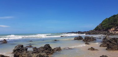 Brezilya, Natal 'daki Ponta Negra plajının manzarası