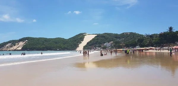 Ponta Negra Beach Morro Careca Natal Grande Norte Στις Φεβρουαρίου — Φωτογραφία Αρχείου