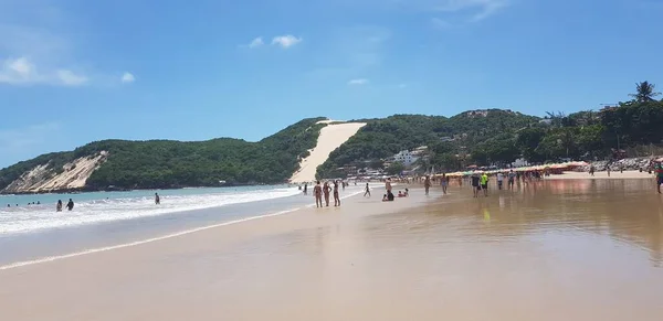 Ponta Negra Beach Morro Careca Natal Grande Norte Στις Φεβρουαρίου — Φωτογραφία Αρχείου