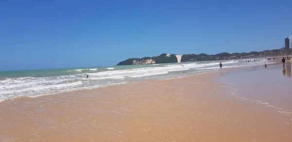 Ponta Negra Beach和Morro Careca Natal Grande Norte于2019年2月9日 — 图库照片