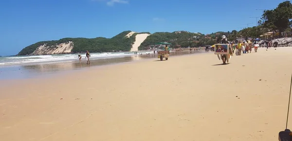 Ponta Negra Beach Morro Careca Natal Grande Norte Февраля 2019 — стоковое фото