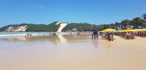 Ponta Negra Beach Morro Careca Natal Grande Norte Lutego 2019 — Zdjęcie stockowe