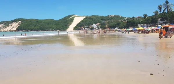 Ponta Negra Beach Morro Careca Natal Grande Norte Lutego 2019 — Zdjęcie stockowe