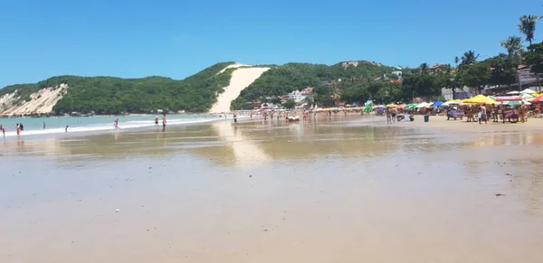 Ponta Negra Beach Morro Careca Natal Grande Norte Lutego 2019 — Zdjęcie stockowe