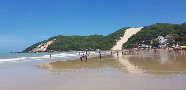 Ponta Negra Beach Morro Careca Natal Grande Norte Lutego 2019 — Zdjęcie stockowe