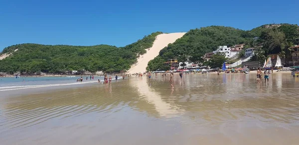 Ponta Negra Beach Morro Careca Natal Grande Norte Lutego 2019 — Zdjęcie stockowe