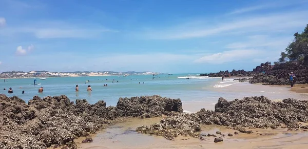 Landskap Ponta Negra Stranden Natal Brasilien — Stockfoto