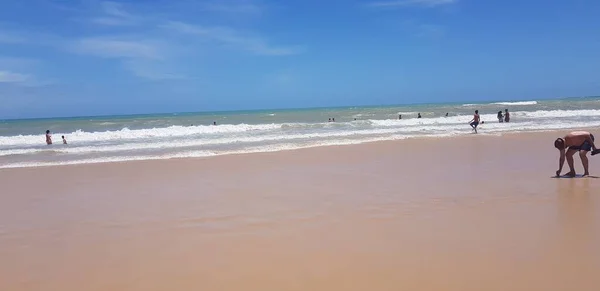 Ландшафт Пляжу Понта Негра Наталі Бразилія — стокове фото