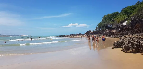 Paisaje Playa Ponta Negra Natal Brasil — Foto de Stock