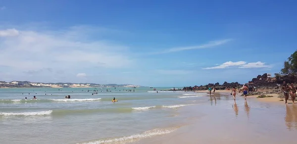 Ландшафт Пляжа Понта Негра Натале Бразилия — стоковое фото