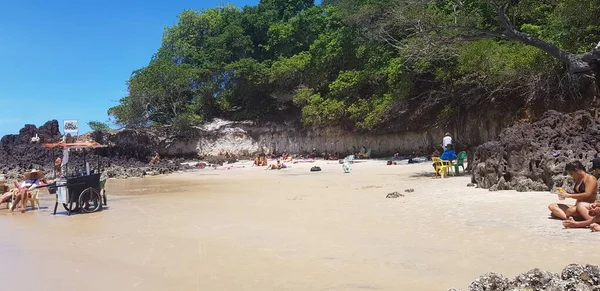 Τοπίο Της Παραλίας Ponta Negra Στο Νατάλ Βραζιλία — Φωτογραφία Αρχείου