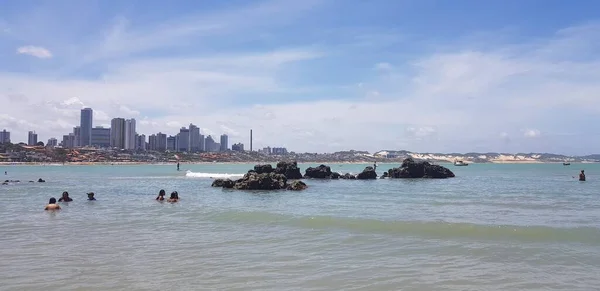 Paisagem Praia Ponta Negra Natal Brasil — Fotografia de Stock