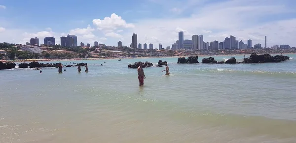 Paisagem Praia Ponta Negra Natal Brasil — Fotografia de Stock