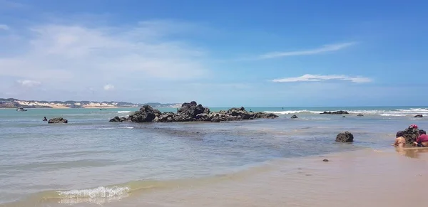 Landskap Ponta Negra Stranden Natal Brasilien — Stockfoto