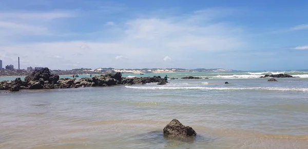 巴西纳塔尔Ponta Negra海滩景观 — 图库照片