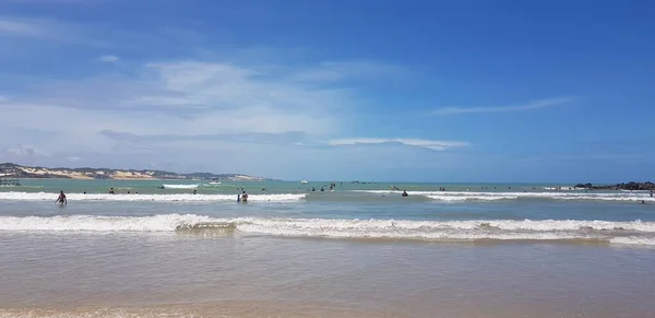 Ландшафт Пляжа Понта Негра Натале Бразилия — стоковое фото