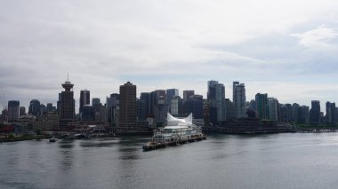 Vancouver şehri Kanada 'da ufuk çizgisi